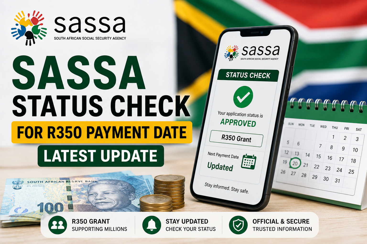 SASSA Status Check for R350 Payment Date: Latest Update